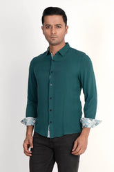 Mens Casual Shirt (Dk. Green)